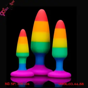 Phích hậu môn LGBT Rainbow Butt Plug