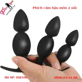 Bộ phích cắm hậu môn 2 nấc silicon