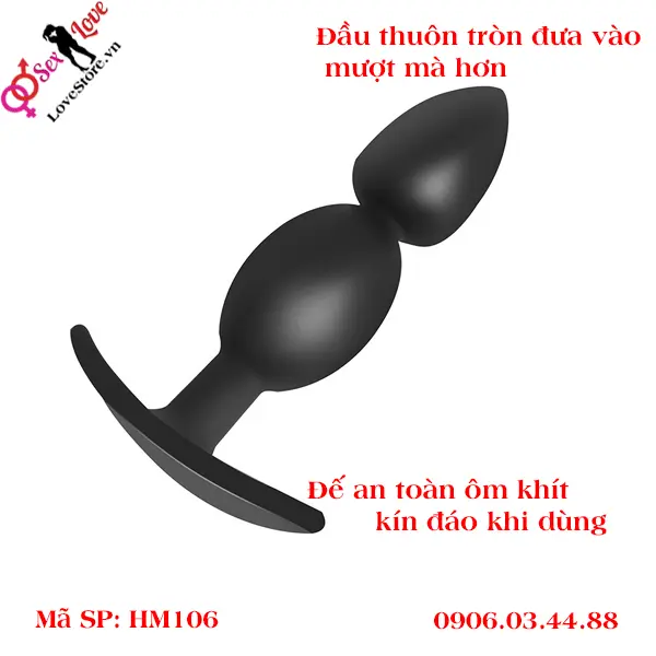 phích hậu môn 2 nấc silicon HM106
