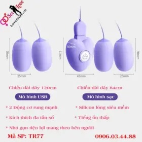 Kích thước trứng rung siêu mềm TR77