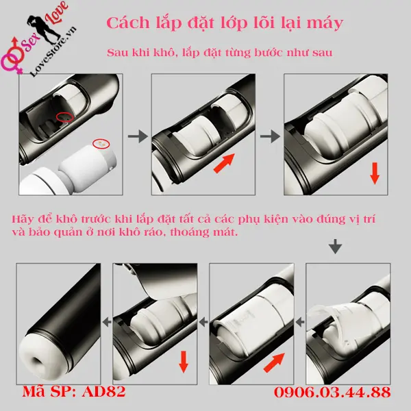 Cách lắp cốc thủ dâm điện tử Universe Black Hole để bảo quản