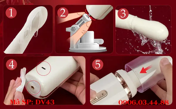Cách sử dụng và lỗ sạc máy làm tình