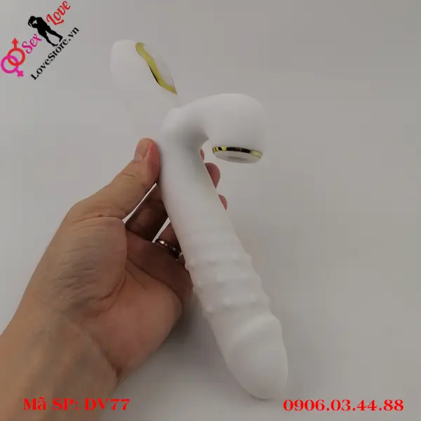Dương vật giả hạt xoay rung thụt cho nữ