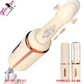 Máy làm tình cỡ nhỏ cho nữ siêu mạnh 7 chế độ rung thụt dv143