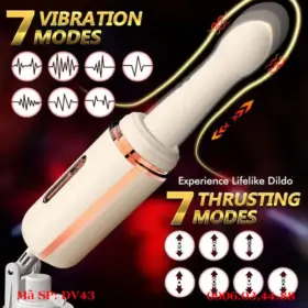 Máy làm tình cỡ nhỏ siêu mạnh 7 chế độ rung thụt