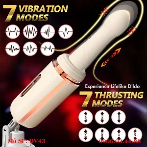 Máy làm tình cỡ nhỏ siêu mạnh 7 chế độ rung thụt