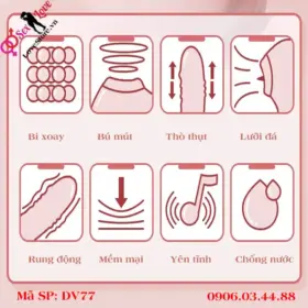 Tính năng chính dương vật giả hạt xoay rung thụt