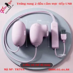 Trứng rung Jiuuy 2 đầu usb