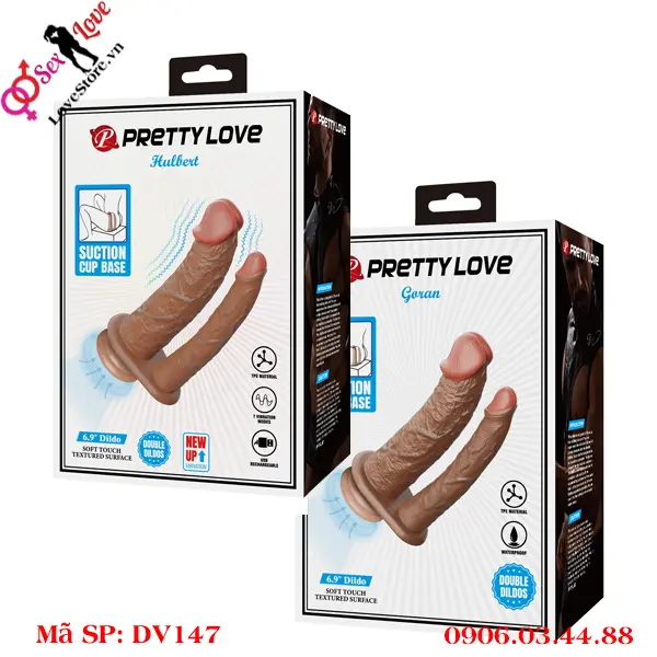 Dương vật giả thâm nhập kép Goran & Hulbert Pretty Love DV147