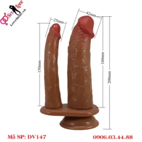 Kích thước dương vật giả thâm nhập kép Pretty Love