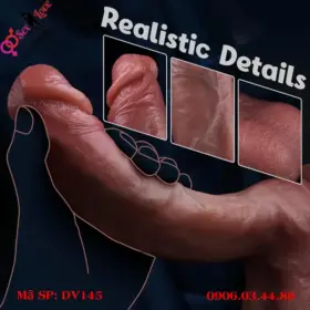 Thiết kế dương vật giả silicon lỏng 3,7cm giống như thật