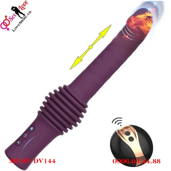 10 chế độ rung, 3 tốc độ thụt điều khiển từ xa không dây