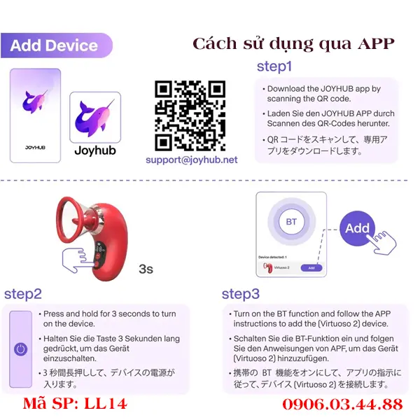Cách sử dung Loviss Anna LL14 qua app