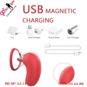 Sạc lại pin qua cổng USB từ tính