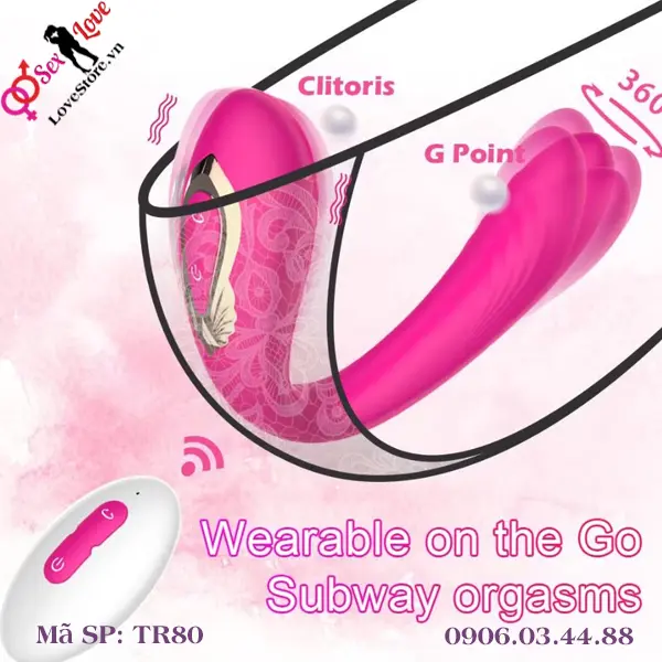 Trứng rung hình chữ U điều khiển chức năng từ xa không dây