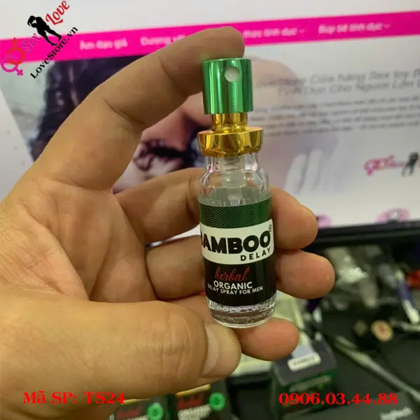 Chai xịt Bamboo Delay Organic 5ml kéo dài thời gian quan hệ TS24
