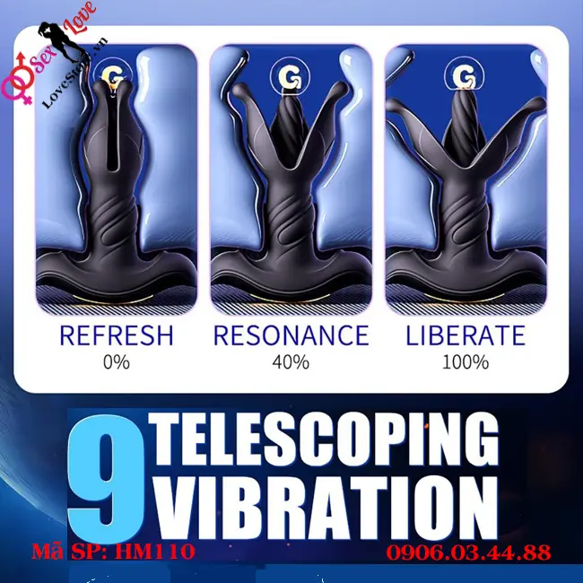 9 chức năng rung thụt, nở như bông hoa trong hậu môn