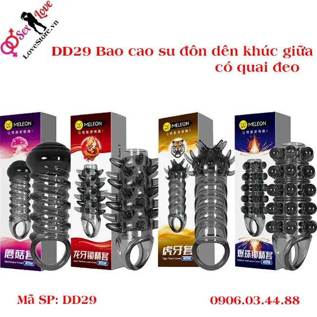 Bao đôn dên khúc giữa nanh rồng hổ có quai đeo DD29