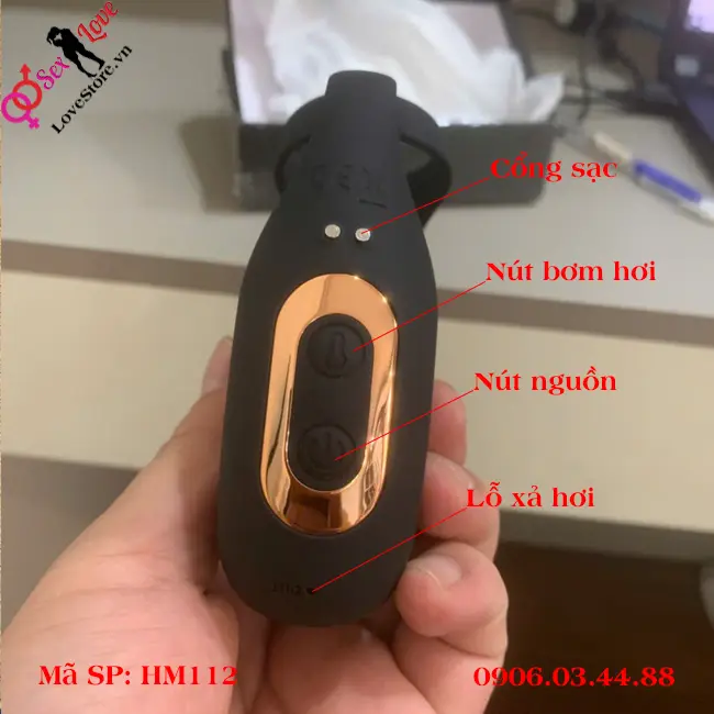 Cách sử dụng máy rung bơm hơi mát xa tuyến tiền liệt hm112