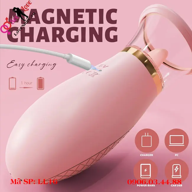 Cổng sạc lại pin LL16 tiện lợi