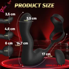 Kích thước máy mát xa tuyến tiền liệt bơm hơi
