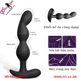 Máy rung 3 khấc kích thích cho hậu môn hay âm đạo HM111