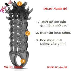 Thiết kế bao cao su dôn dên nanh hổ dd29