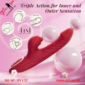 Đồ chơi tình dục rung thụt tự kích thích cho nữ DV157