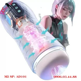 Máy thủ dâm tự động bú rung tạo cực khoái cho nam giới AD101