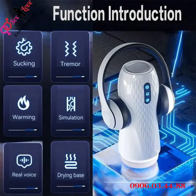 Thiết kế máy thủ dâm tự động bú rung tạo cực khoái cho nam giới AD101