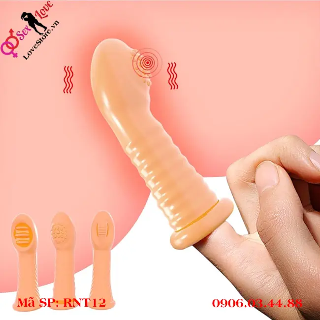 Bao cao su đeo ngón tay rung RNT12