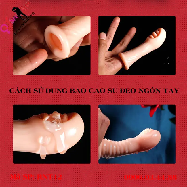 Cách sử dụng bao cao su đeo ngón tay rung RNT12