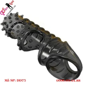 Bao cao su đôn khúc giữa gân bi hở đầu DD75